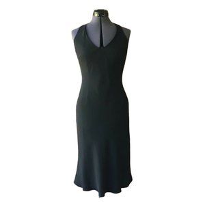 Jones New York Sleeveless Cocktail Dress Low-Cut V-Neck Black Sz. 6